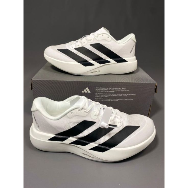 ADIDAS ADIZERO  EVO SL WHITE BLACK