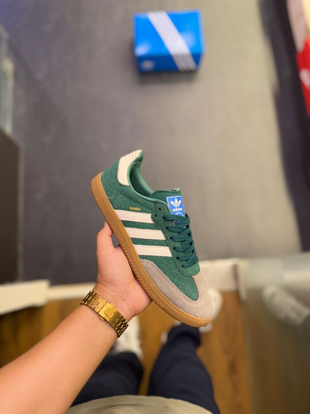 ADIDAS  SAMBA 2023 GREY GREEN