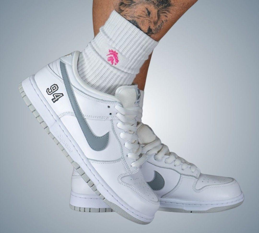 NIKE SB DUNK SUPREME 94 WHITE GREY