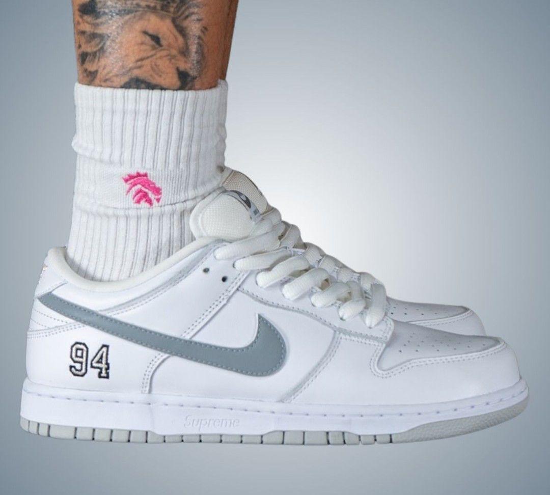 NIKE SB DUNK SUPREME 94 WHITE GREY